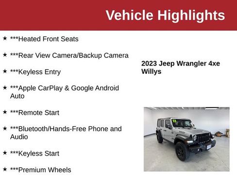 Used 2023 Jeep Wrangler Unlimited w/ Cold Weather Group AWD/4WD image 10