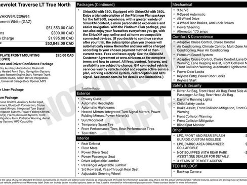 Used 2023 Chevrolet Traverse LT AWD/4WD image 1