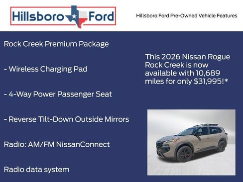 Used 2026 Nissan Rogue SV w/ Rock Creek Premium Package AWD/4WD image 6