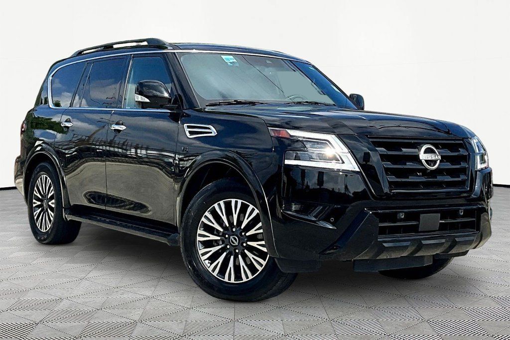 Used 2021 Nissan Armada SL w/ Midnight Edition Package RWD image 1