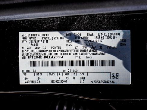 Used 2020 Ford Ranger Lariat w/ Equipment Group 501A Mid image 44