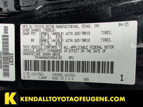 Used 2025 Toyota Sequoia SR5 AWD/4WD image 22