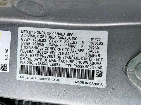 Used 2025 Honda Civic Sport Touring image 15