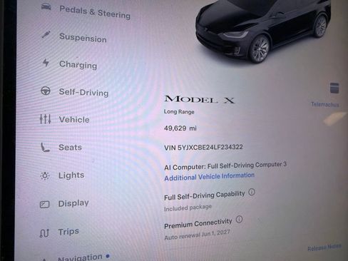 Used 2020 Tesla Model X Long Range AWD/4WD image 2