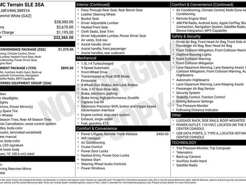 Used 2021 GMC Terrain SLE w/ Driver Convenience Package FWD image 23