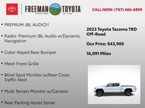 Used 2023 Toyota Tacoma TRD Off-Road w/ Advanced Technology Package AWD/4WD image 10