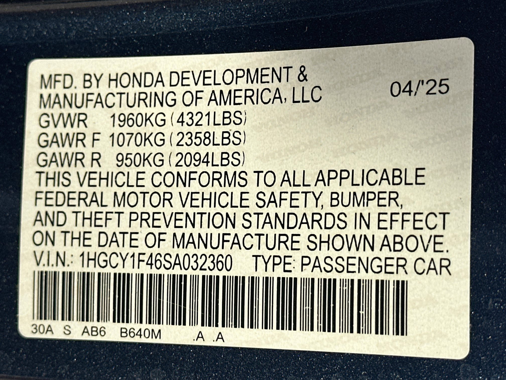 Used 2025 Honda Accord SE image 12