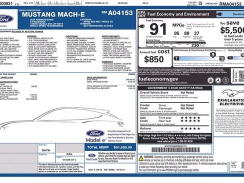 Used 2024 Ford Mustang Mach-E Premium AWD/4WD image 28