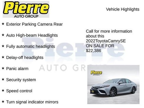 Used 2022 Toyota Camry SE FWD image 14