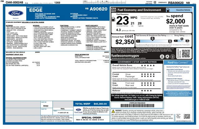 Used 2024 Ford Edge Titanium AWD/4WD image 2