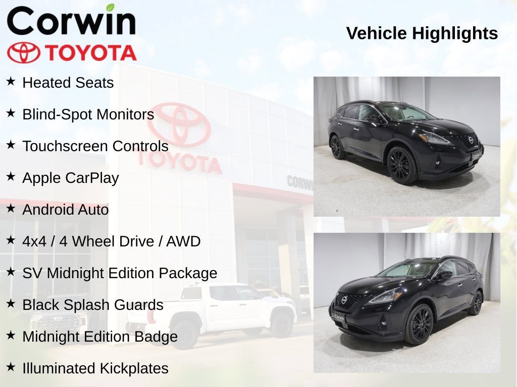 Used 2023 Nissan Murano SV w/ SV Midnight Edition Package AWD/4WD image 11