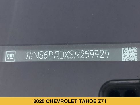 Certified 2025 Chevrolet Tahoe Z71 w/ Comfort Package AWD/4WD image 18