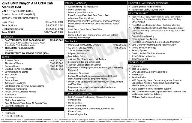 Used 2024 GMC Canyon AT4 w/ Canyon Safety Plus Package AWD/4WD image 1