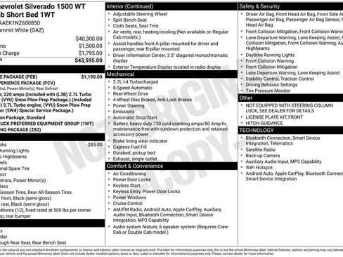 Certified 2022 Chevrolet Silverado 1500 W/T w/ WT Value Package image 37