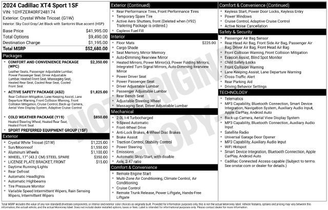 Used 2024 Cadillac XT4 Sport FWD image 34