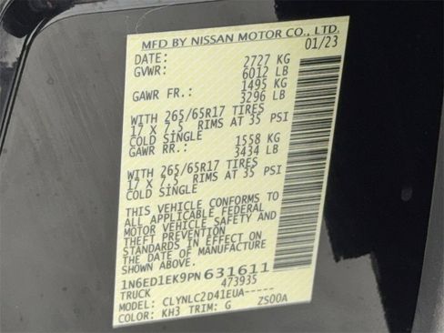 Used 2023 Nissan Frontier SV w/ SV Convenience Package image 57