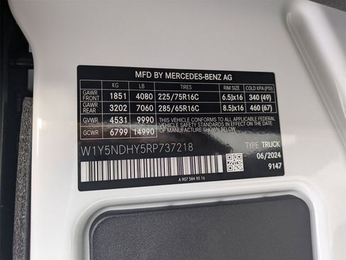 New 2024 Mercedes-Benz Sprinter 3500 image 14