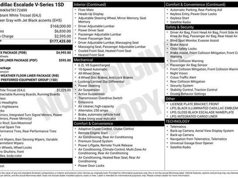 Certified 2026 Cadillac Escalade V w/ LPO, ONYX Package image 37