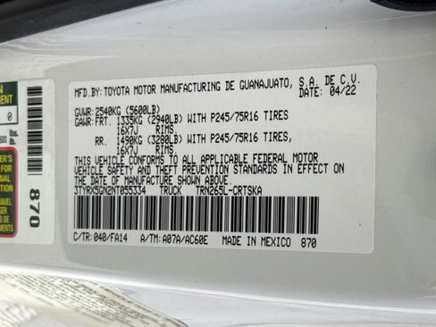 Used 2022 Toyota Tacoma SR RWD image 40