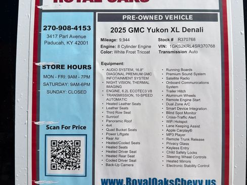 Used 2025 GMC Yukon XL Denali Ultimate AWD/4WD image 35