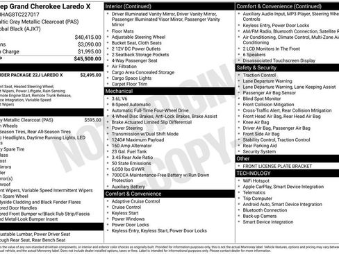 New 2026 Jeep Grand Cherokee Laredo X AWD/4WD image 11