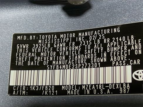 Certified 2025 Toyota Corolla LE image 29