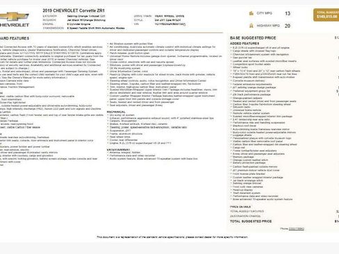 Used 2019 Chevrolet Corvette ZR1 image 4