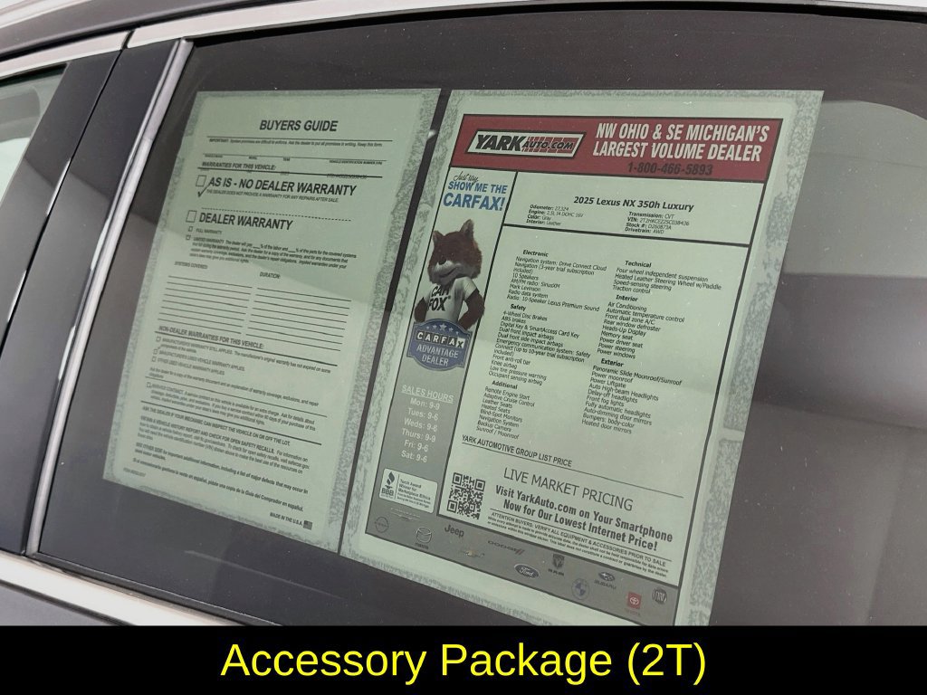Used 2025 Lexus NX 350h AWD w/ Rear Seat Package image 13