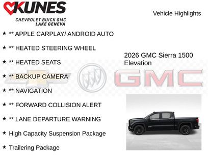 New 2026 GMC Sierra 1500 Elevation w/ Elevation Select Package