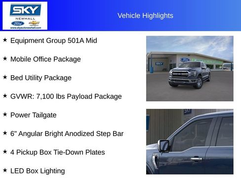 New 2025 Ford F150 Lariat w/ Equipment Group 501A Mid image 12