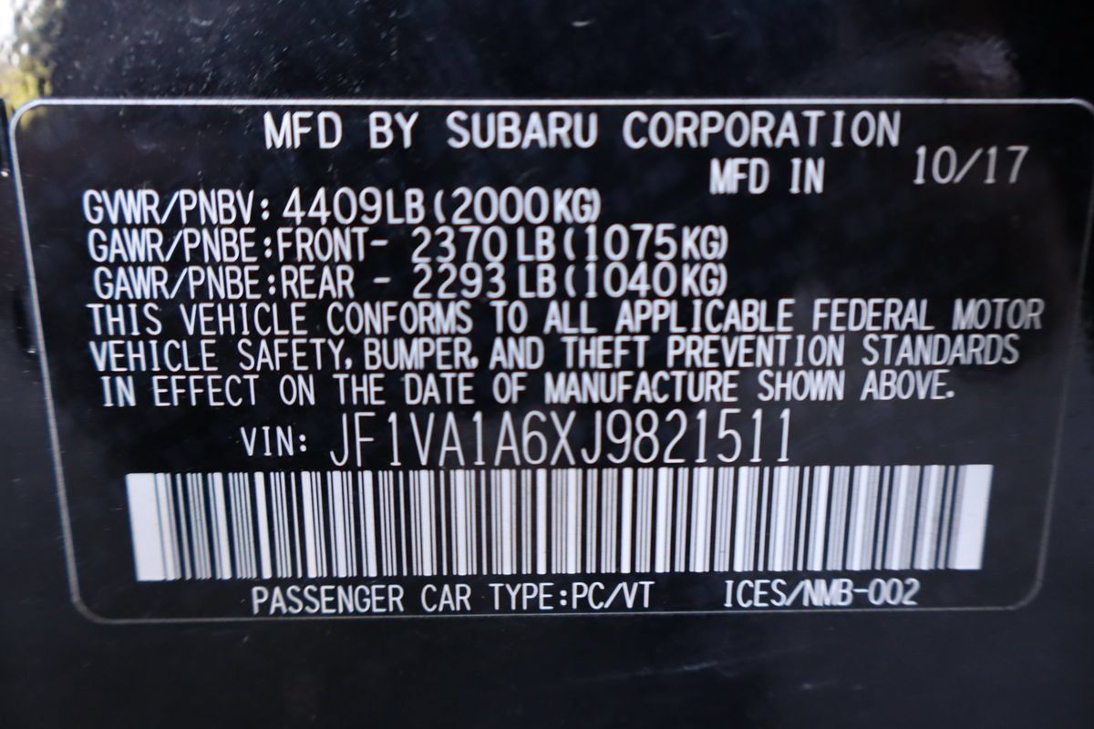 Used 2018 Subaru WRX AWD/4WD image 46