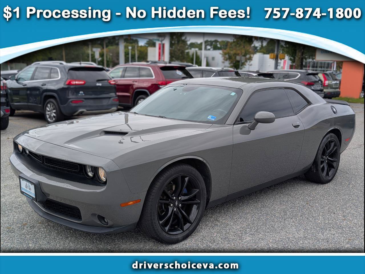 Used 2018 Dodge Challenger SXT w/ Blacktop Package RWD image 1
