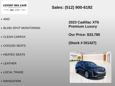 Used 2023 Cadillac XT6 Premium Luxury AWD/4WD image 7
