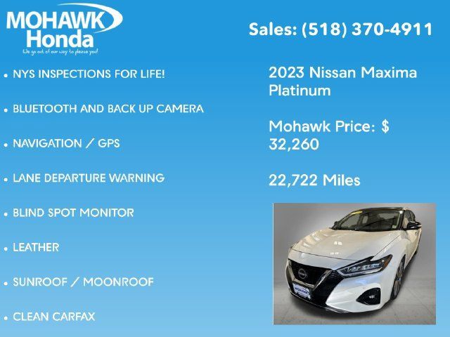 Used 2023 Nissan Maxima Platinum w/ Sport Mat Group FWD image 7