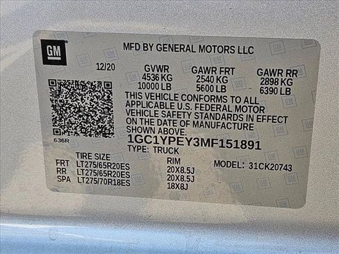 Used 2021 Chevrolet Silverado 2500 LTZ w/ LTZ Convenience Package AWD/4WD image 15