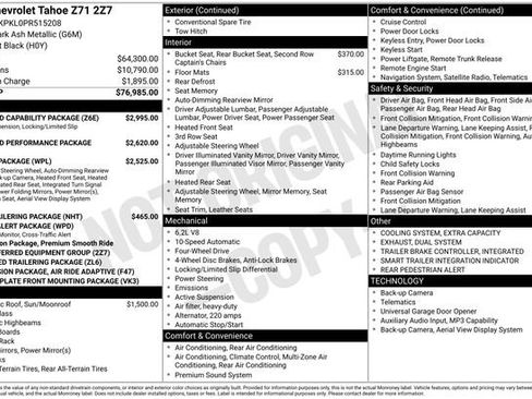 Used 2023 Chevrolet Tahoe Z71 w/ Off-Road Capability Package image 22