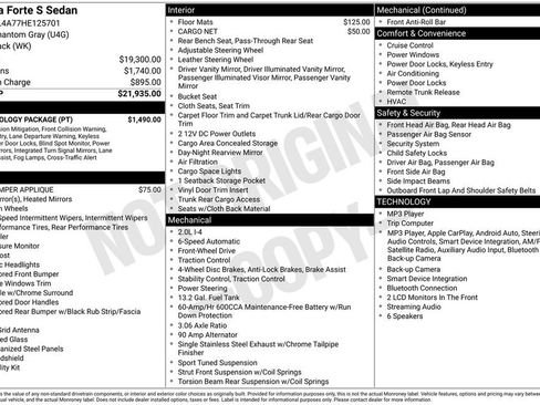 Used 2017 Kia Forte S w/ S Technology Package FWD image 21