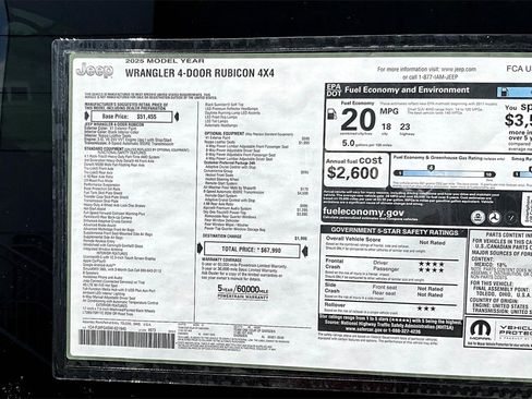 New 2025 Jeep Wrangler Unlimited Rubicon image 37