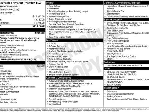 Used 2023 Chevrolet Traverse Premier w/ Redline Edition image 29