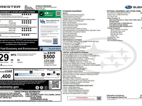 Used 2021 Subaru Forester Premium w/ Popular Package #1 AWD/4WD image 4