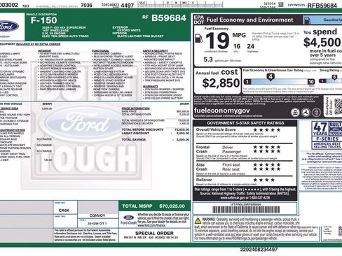 Used 2024 Ford F150 Lariat w/ Equipment Group 502A High AWD/4WD image 35