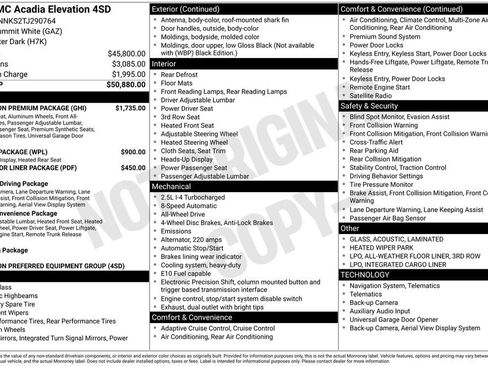New 2026 GMC Acadia Elevation w/ Elevation Premium Package AWD/4WD image 11