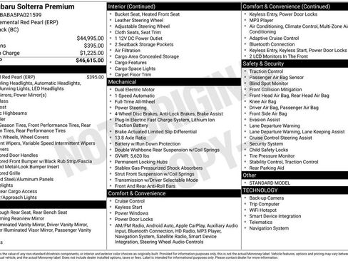 Used 2023 Subaru Solterra AWD image 17