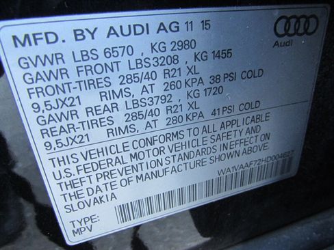 Used 2017 Audi Q7 3.0T Prestige w/ Prestige Package AWD/4WD image 30