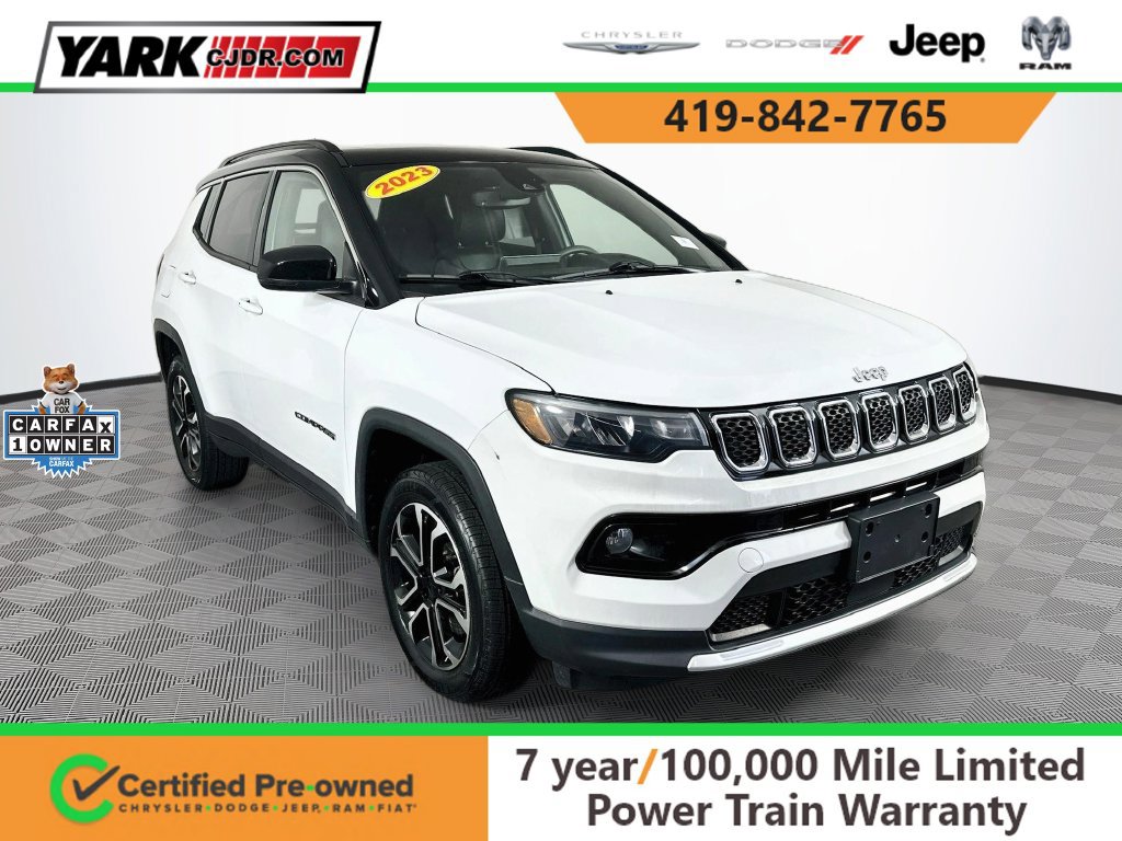 Certified 2023 Jeep Compass Limited w/ Sun and Sound Group AWD/4WD 360° Tour