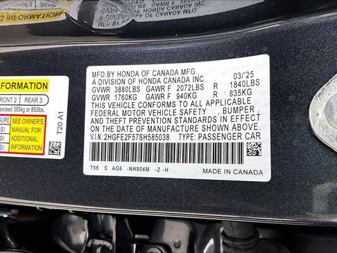 Used 2025 Honda Civic Sport image 33