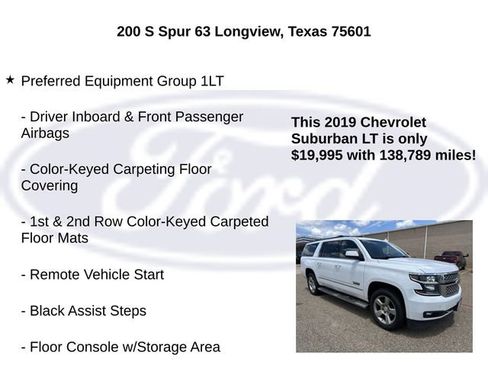 Used 2019 Chevrolet Suburban LT w/ LT Signature Package RWD image 10