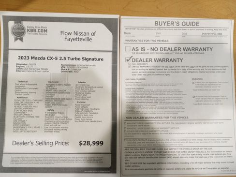 Used 2023 MAZDA CX-5 Signature image 33