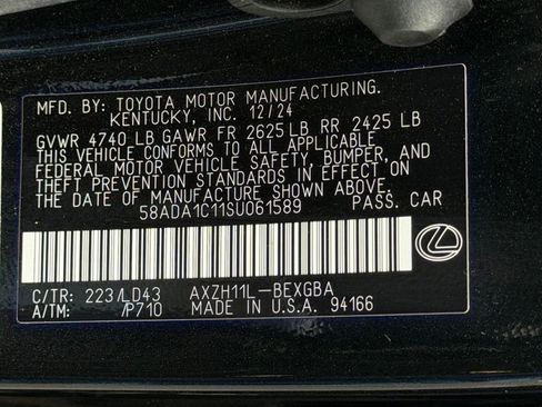 Certified 2025 Lexus ES 300h F Sport w/ Accessory Package (Z2) FWD image 21