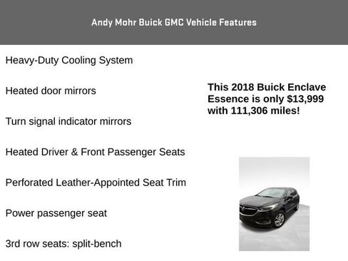 Used 2018 Buick Enclave Essence w/ Trailering Package FWD image 13